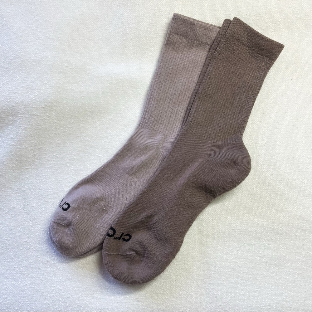 Crocs Socks Crew Texture Logo 2 Pairs S/M
